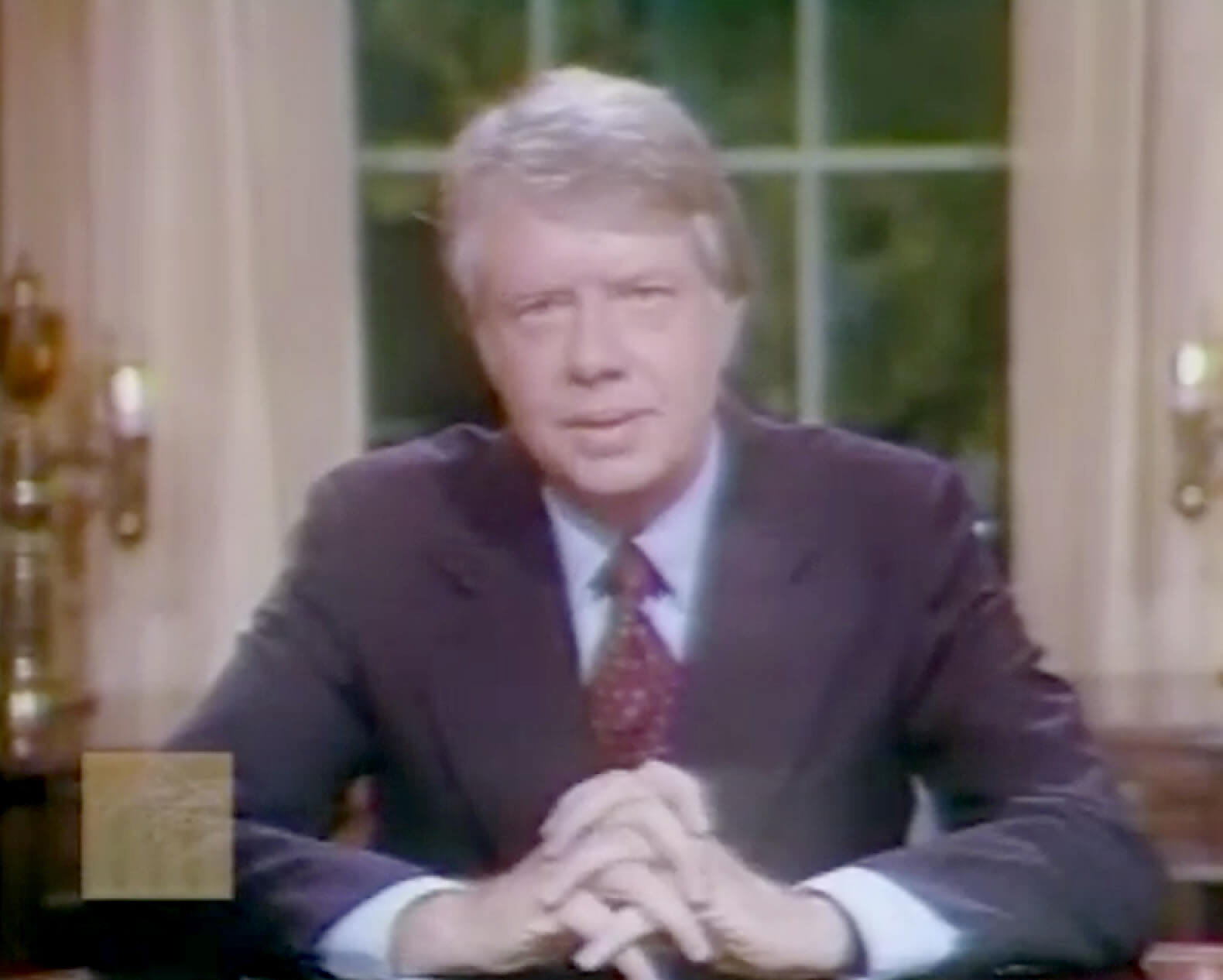 Jimmy Carter addressing the nation