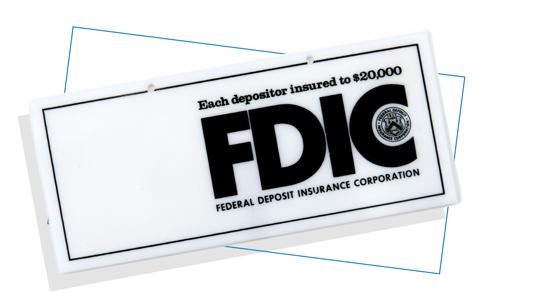 FDIC Insured Plaque from 1960s