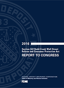 The cover of 2016 Section 342 Report to Congress