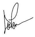 Chairman Donald E. Powell's signature