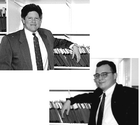 Kevin Glueckert (top) and Andre Galeano of the Division of Supervision graphic