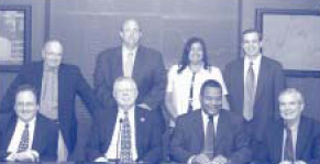 Members of the RAC Management Committee and Liaisons – Seated (l to r): Miguel Browne, Steve Fritts, Michael Jackson, and Don Inscoe. Standing (l to r) : Bill Stark, Jim Meyer, Sylvia Plunkett, and Tom Dujenski. 