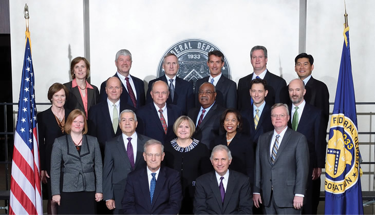 Picture of FDIC Senior Leaders, listing of individuals below.