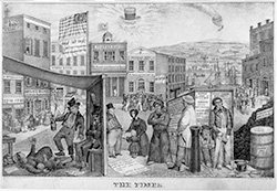 A graphic commentary on the economic problems in 1837