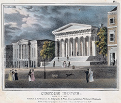 Image of the Second Bank of the United States Building in Philadelphia