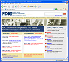Screenshot of FDIC Web site