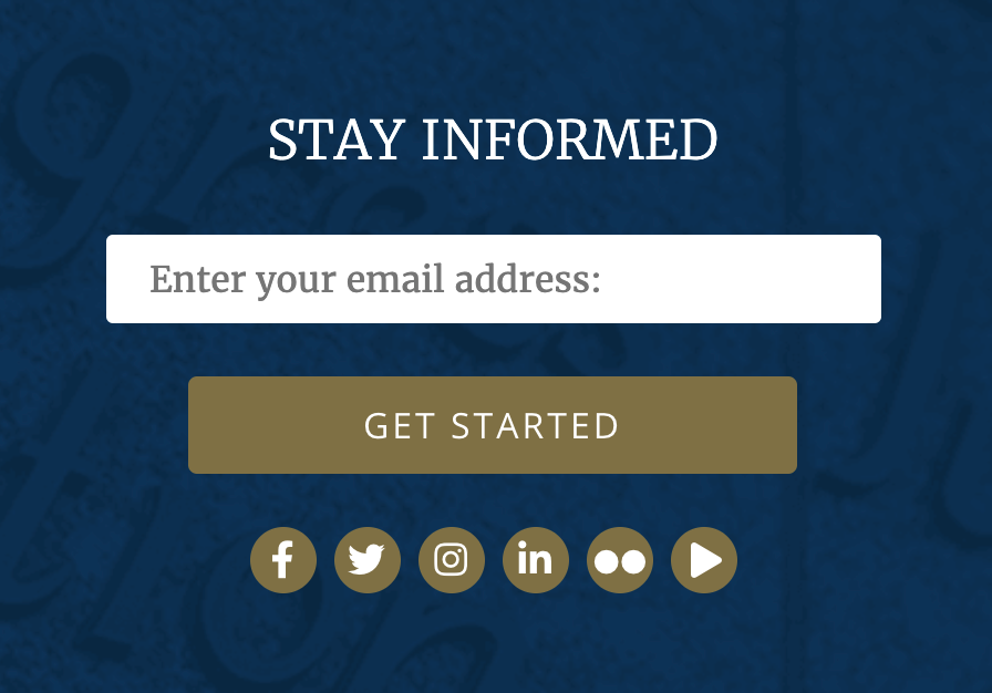 The Stay Informed box on the FDIC homepage