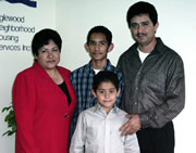The Robles Family:  Rebeca and Cirilo and their sons, Alejandro and Eduardo.