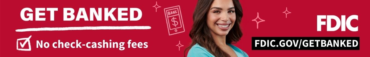 GetBanked Banner Ad – No check-cashing fees