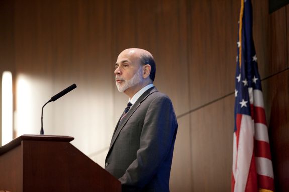 Ben S. Bernanke, Chairman, Board of Governors of the Federal Reserve System, addresses the conference.  In his speech, Chairman Bernanke said, "By taking on and managing the risks of local lending, which larger banks may be unwilling or unable to do, community banks help keep their local economies vibrant and growing."
