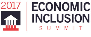 2017 Economic Inclusion Summit Logo - text with house graphic