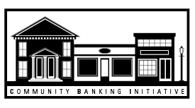 Community Banking Initiative logo.  Small street scene