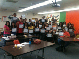 Students at Porterville High School's Academy of Business and Finance