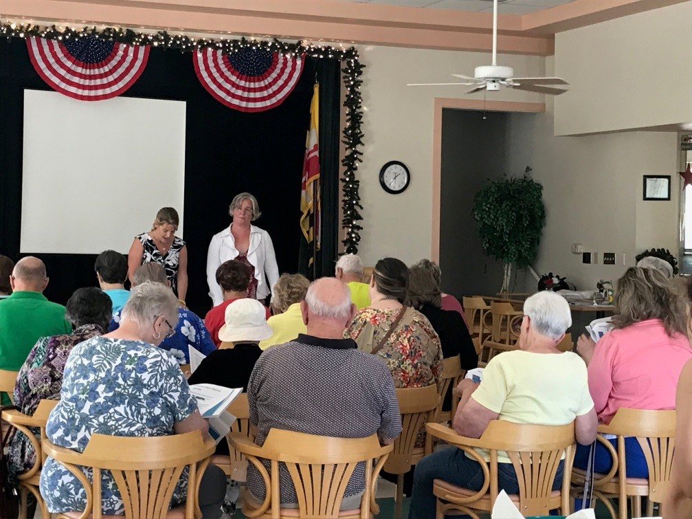 The Maryland State Bar Association’s Subcommittee on Consumer Credit held a Money Smart for Older Adults session at Grasonville Senior Center in Queen Anne’s County in 2018