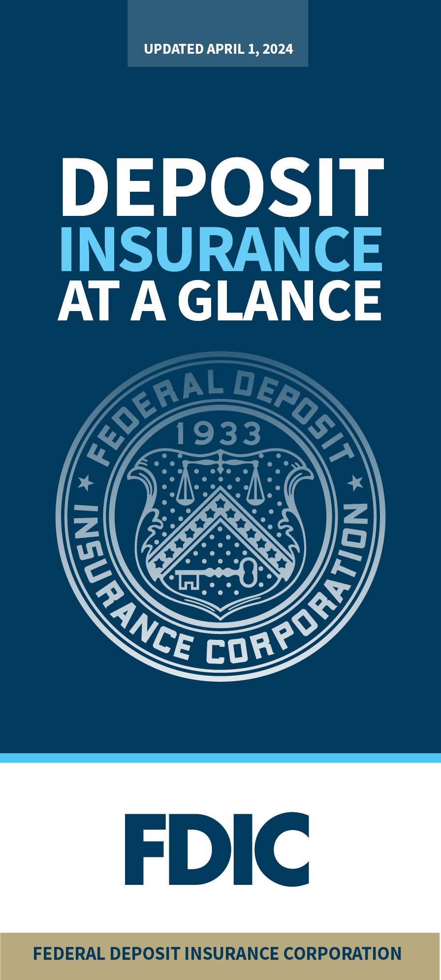 Cover art for Deposit Insurance at a Glance document