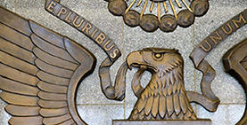 US Eagle outside of FDIC Building