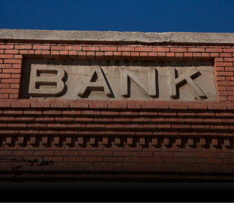 Bank sign