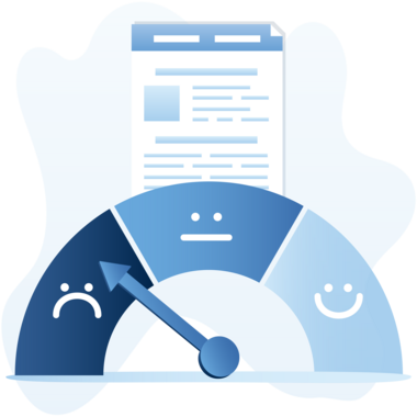 Credit report bad or negative score on a scale